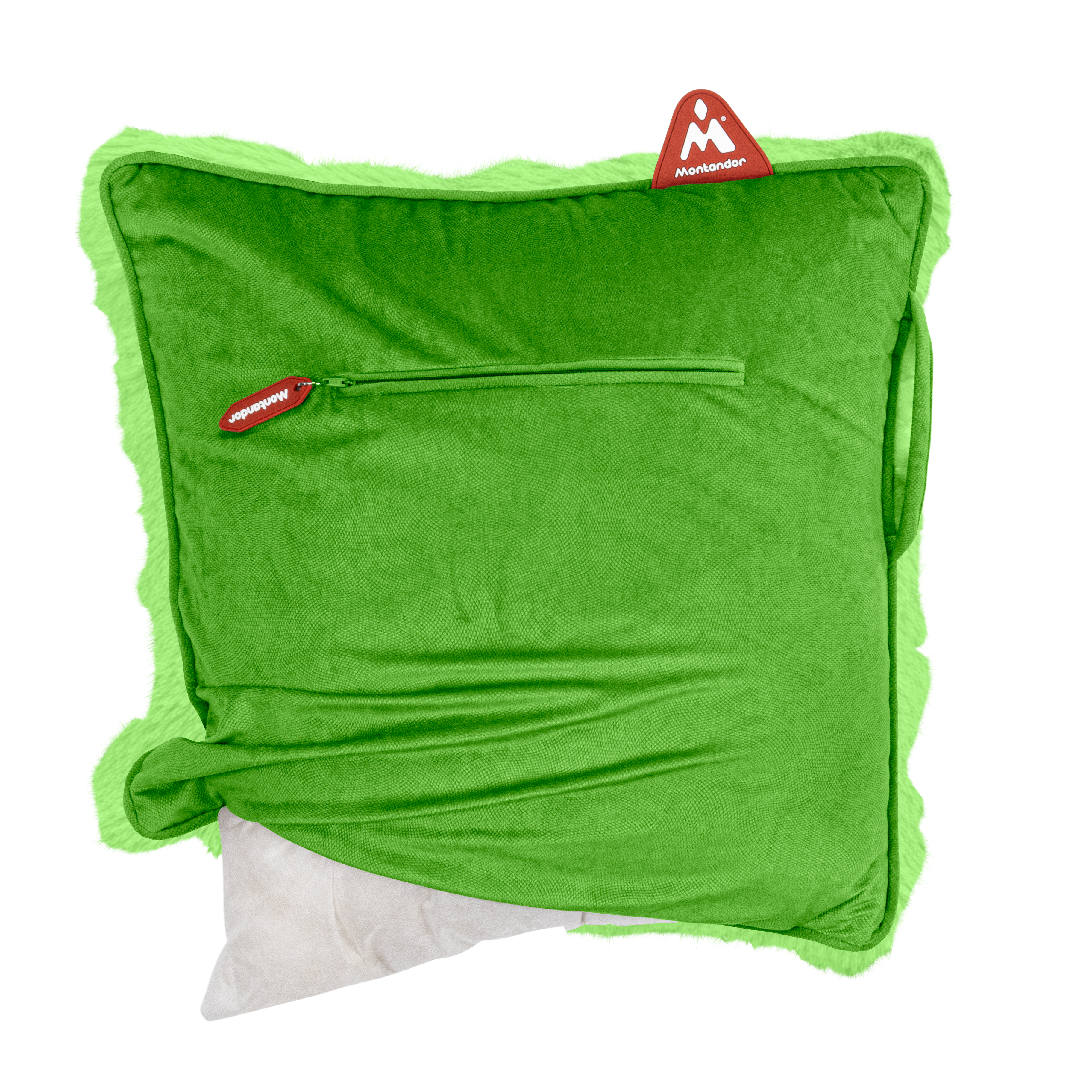 Faux Fur 45x45 | Heat Pad Kussen in Felgroen