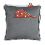 Faux Fur 45x45 | Heat Pad Kussen in Koel Grijs