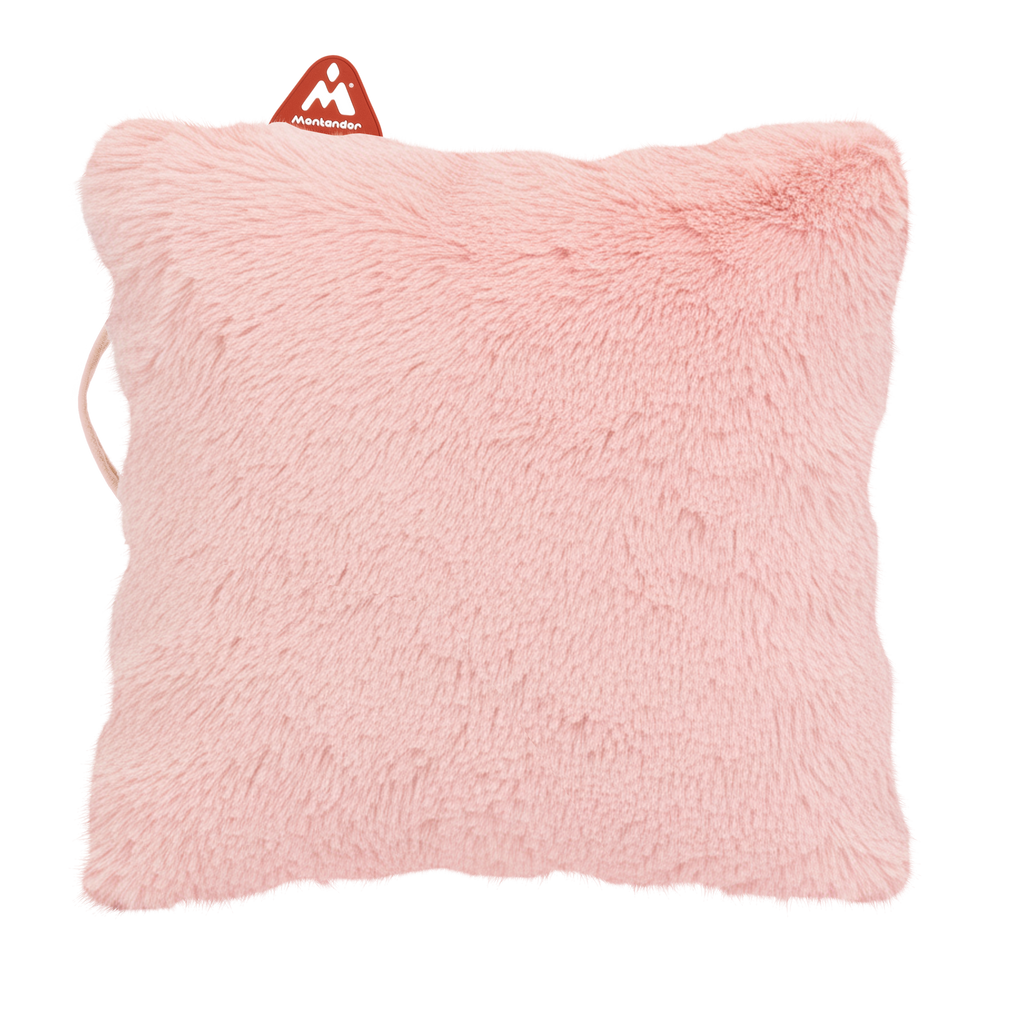 Faux Fur 45x45 | Heat Pad Kussen in Zacht Roze