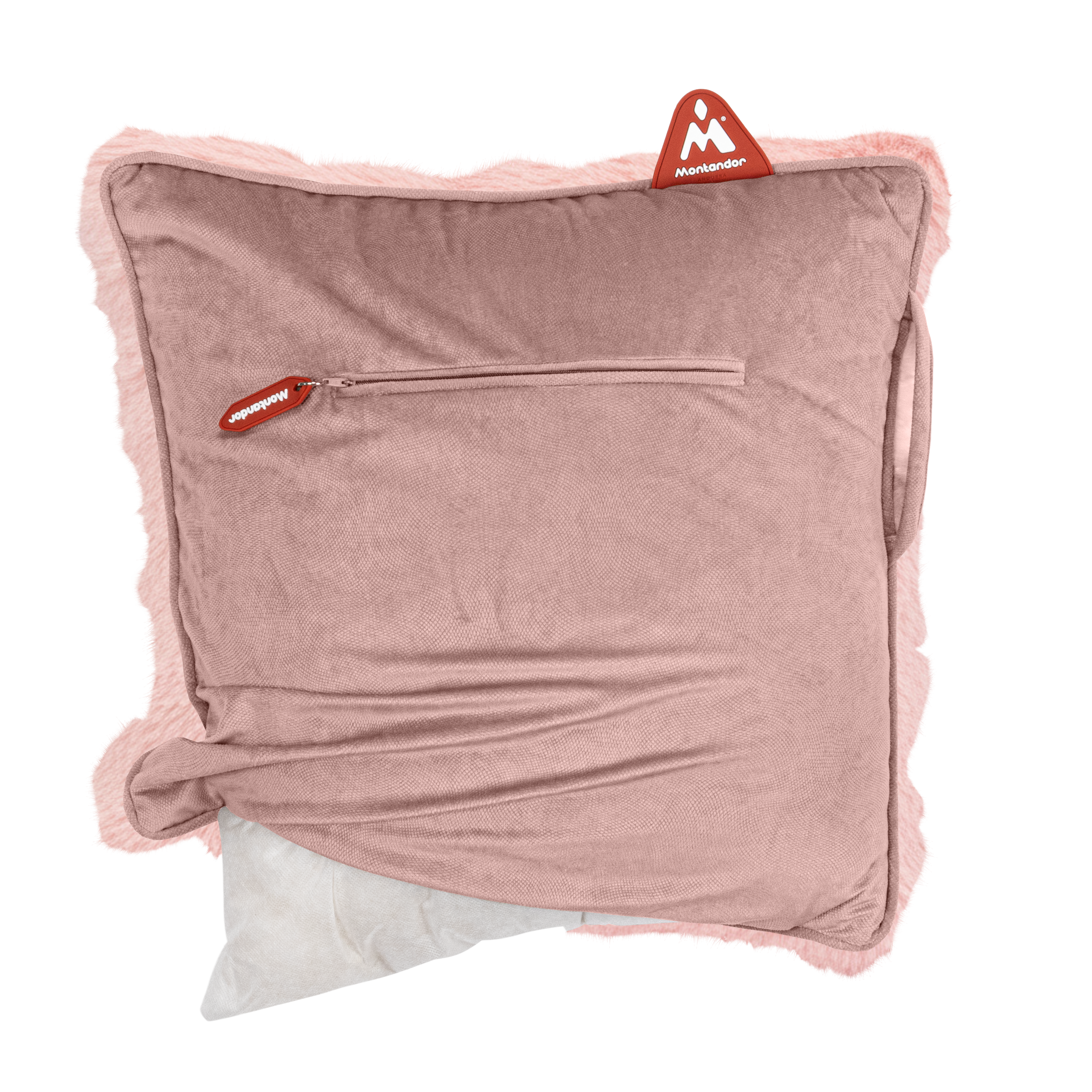 Faux Fur 45x45 | Heat Pad Kussen in Zacht Roze