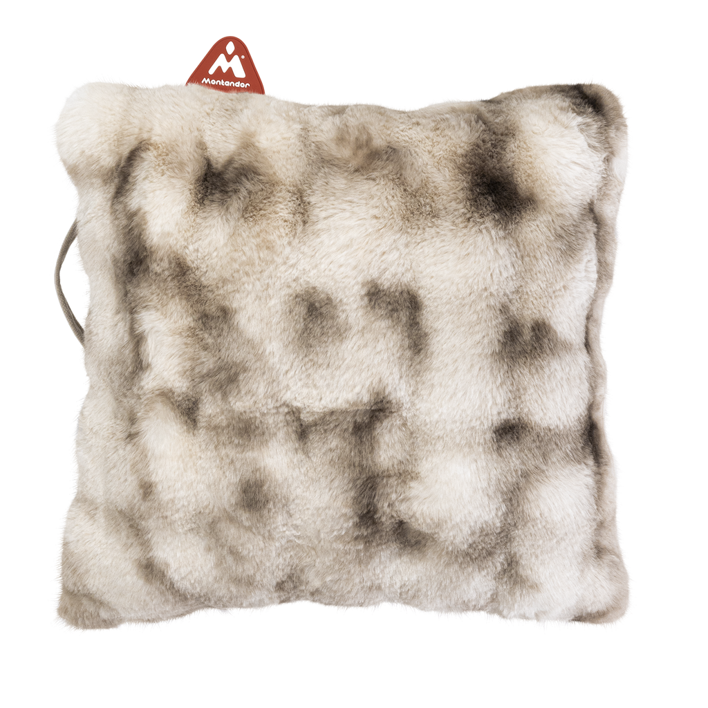 Faux Fur 45x45 | Heat Pad Kussen in Warm Beige