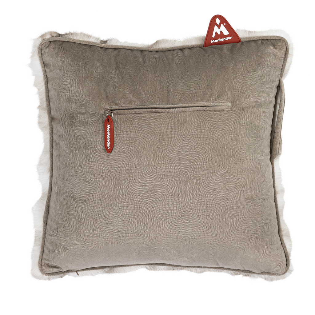 Faux Fur 45x45 | Heat Pad Kussen in Warm Beige
