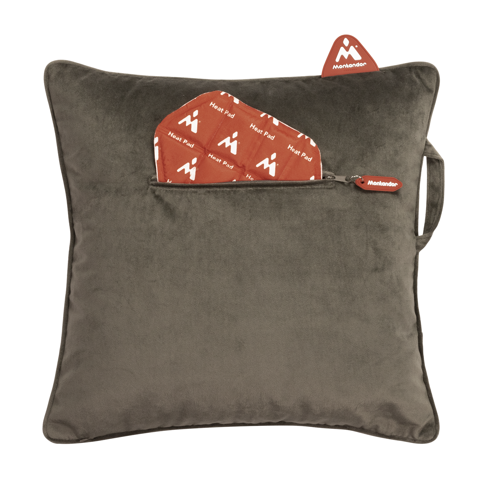 Velvet 45x45 | Heat Pad Kussen in Warm Bruin