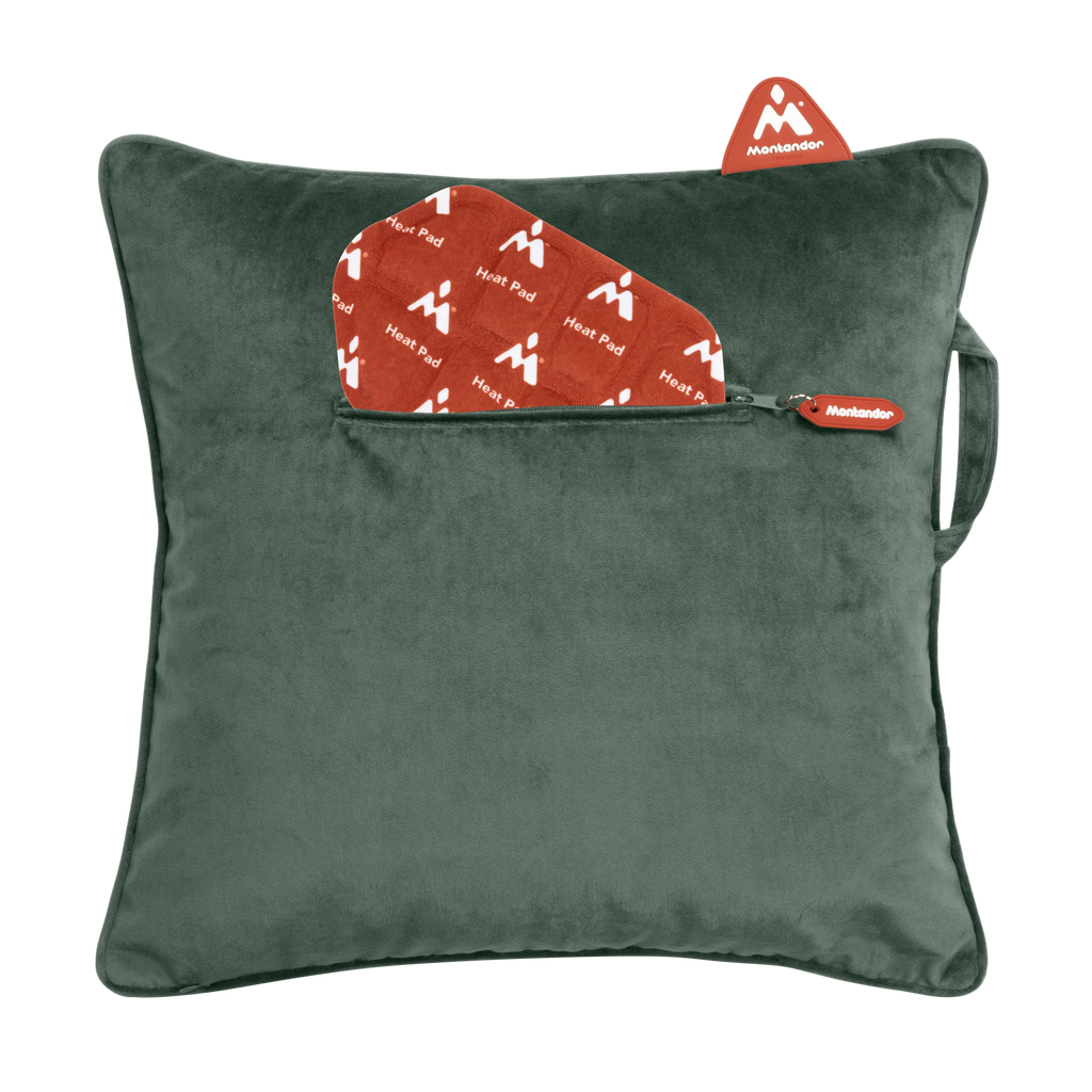 Velvet 45x45 | Heat Pad Kussen in Diep Groen