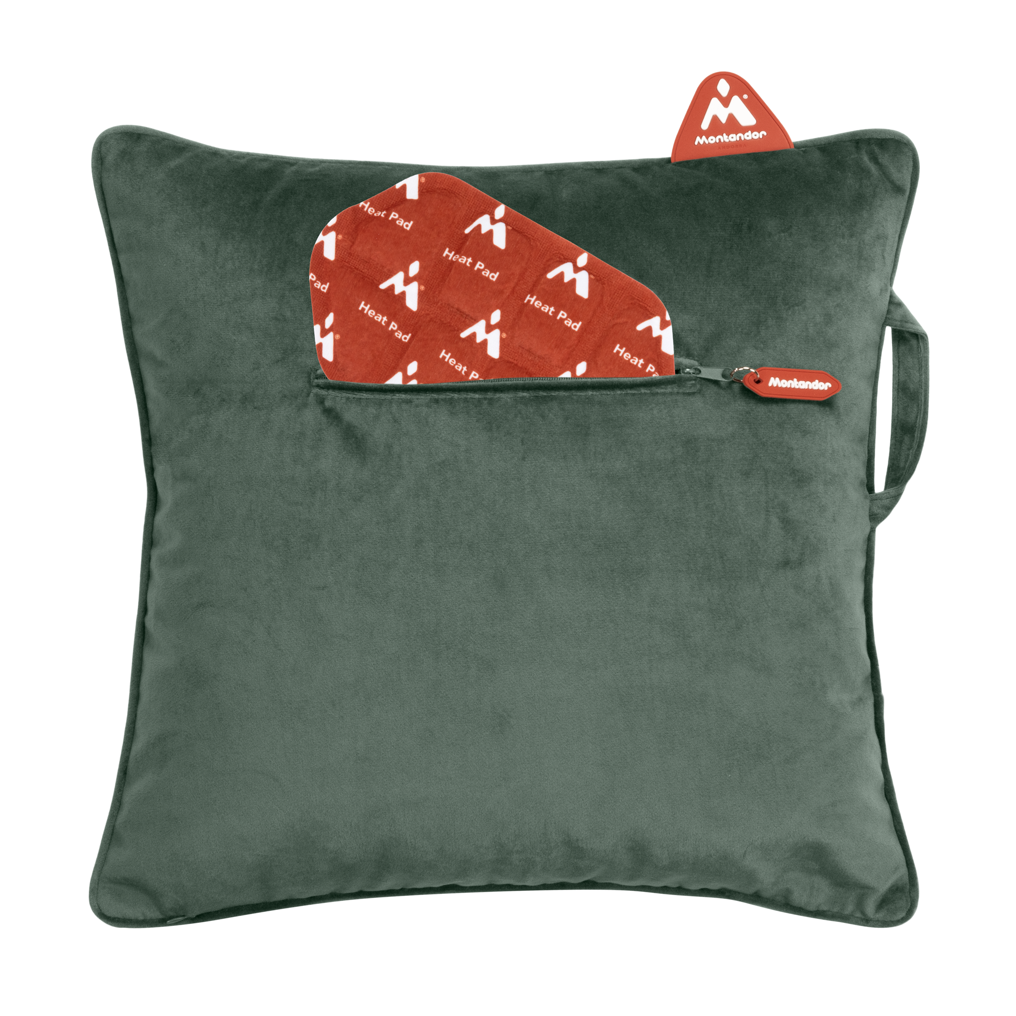 Velvet 45x45 | Heat Pad Kussen in Diep Groen