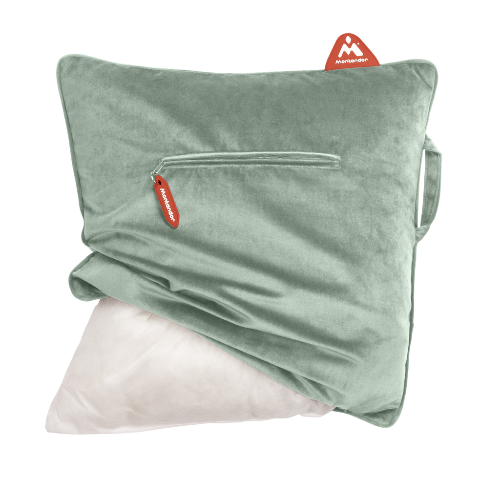 Velvet 45x45 |  Heat Pad Kussen in Muntgroen