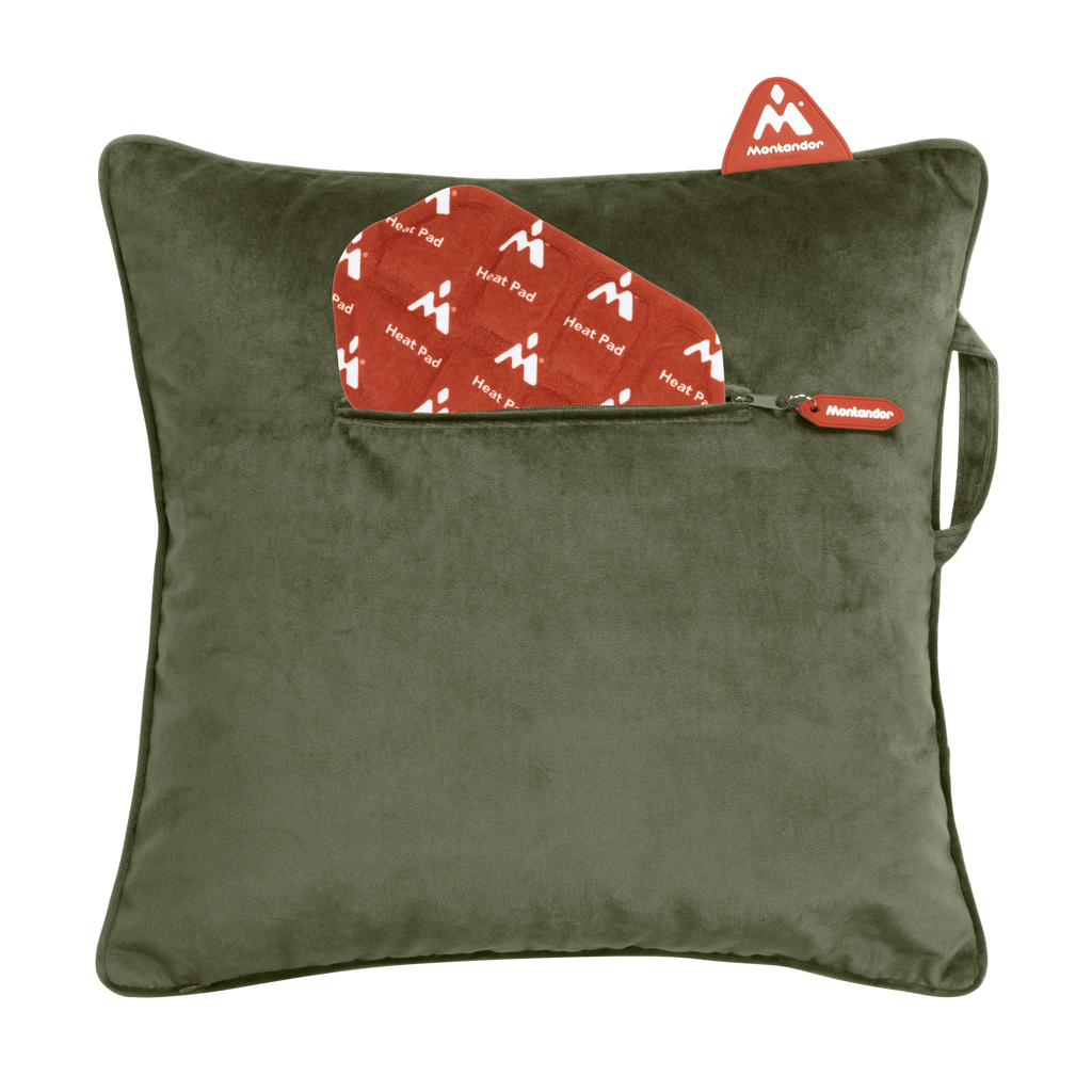 Velvet 45x45 | Heat Pad Kussen in Retro Groen