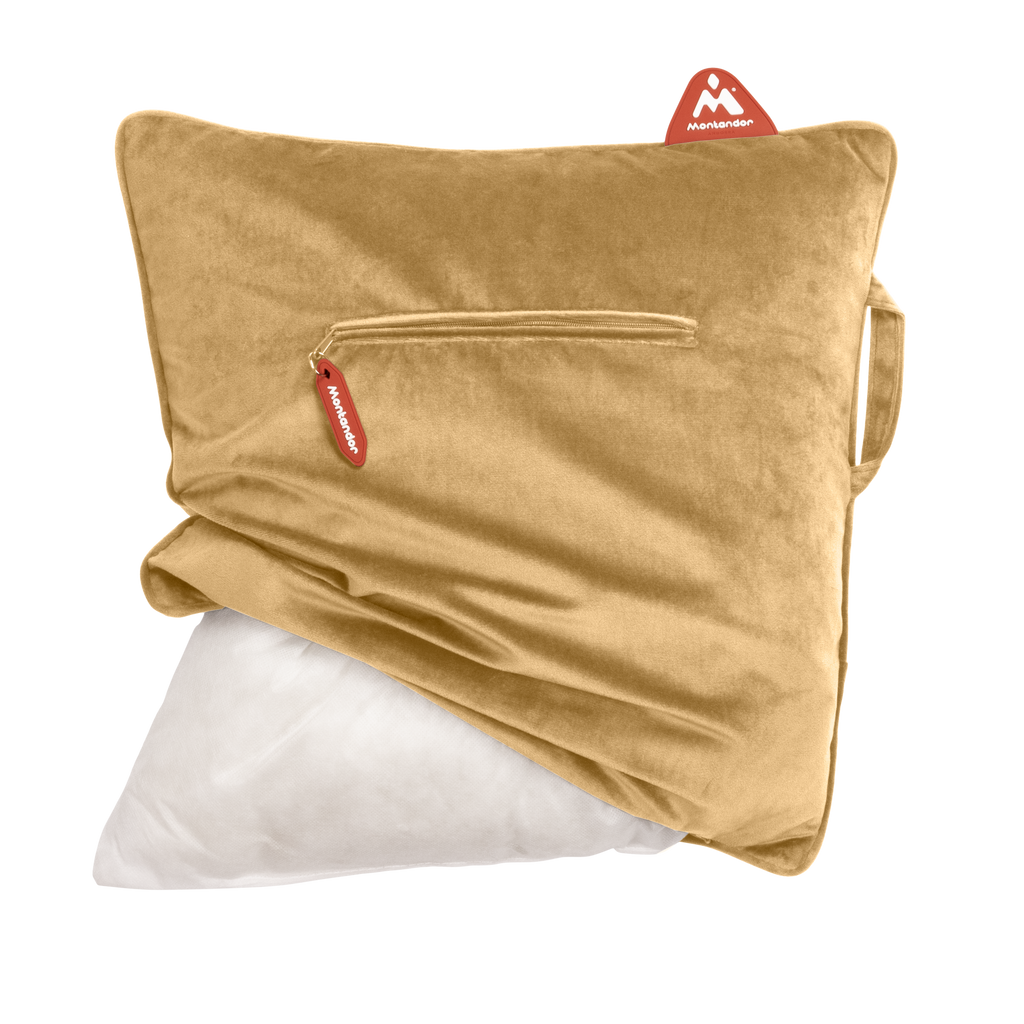 Velvet 45x45 | Heat Pad Kussen in Retro Geel